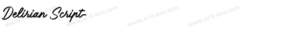 Delirian Script字体转换